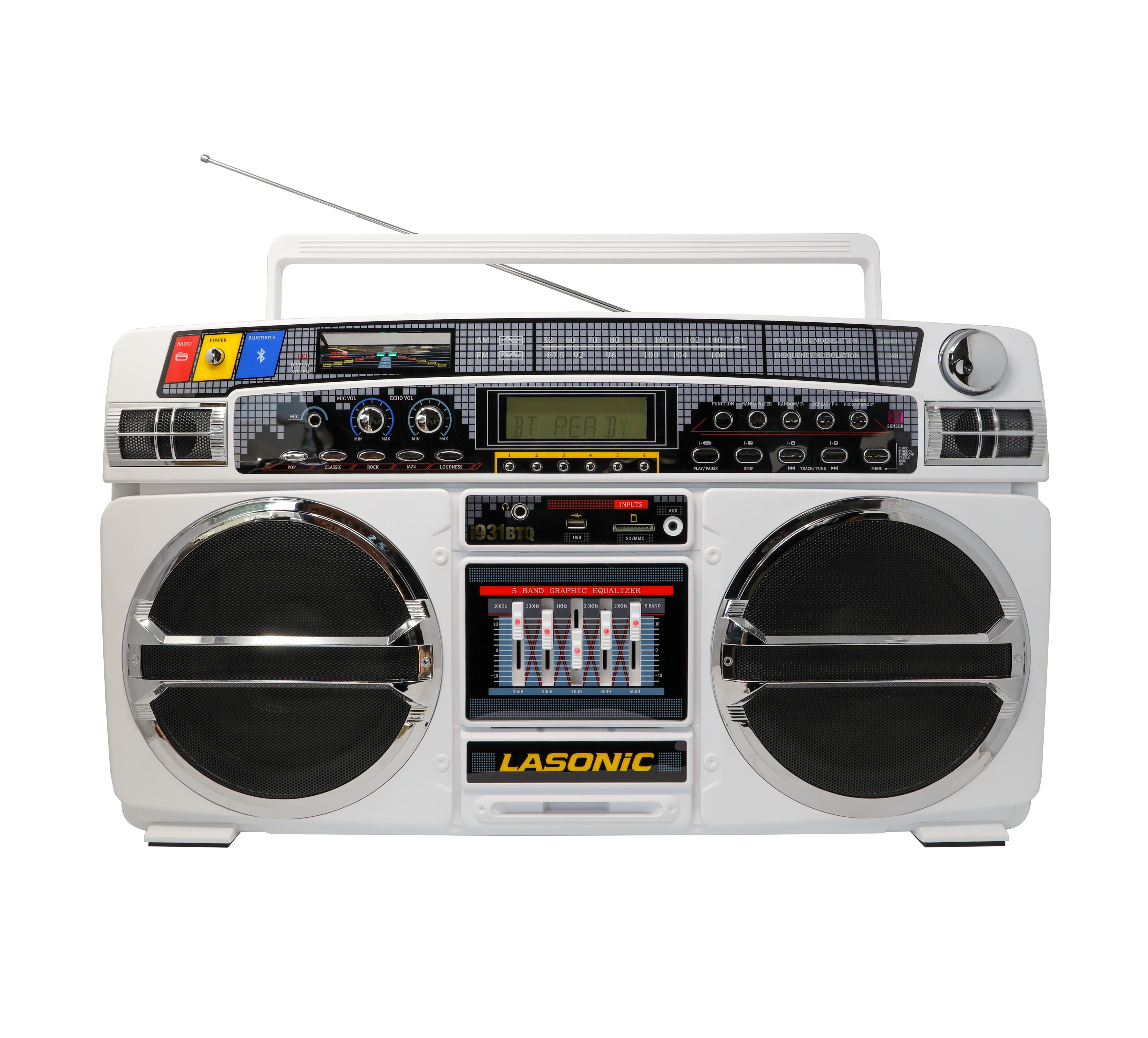 ラジオ・コンポ LASONIC i 931 Lasonic i931 | Ghetto Blaster Boombox | USB SD FM Radio