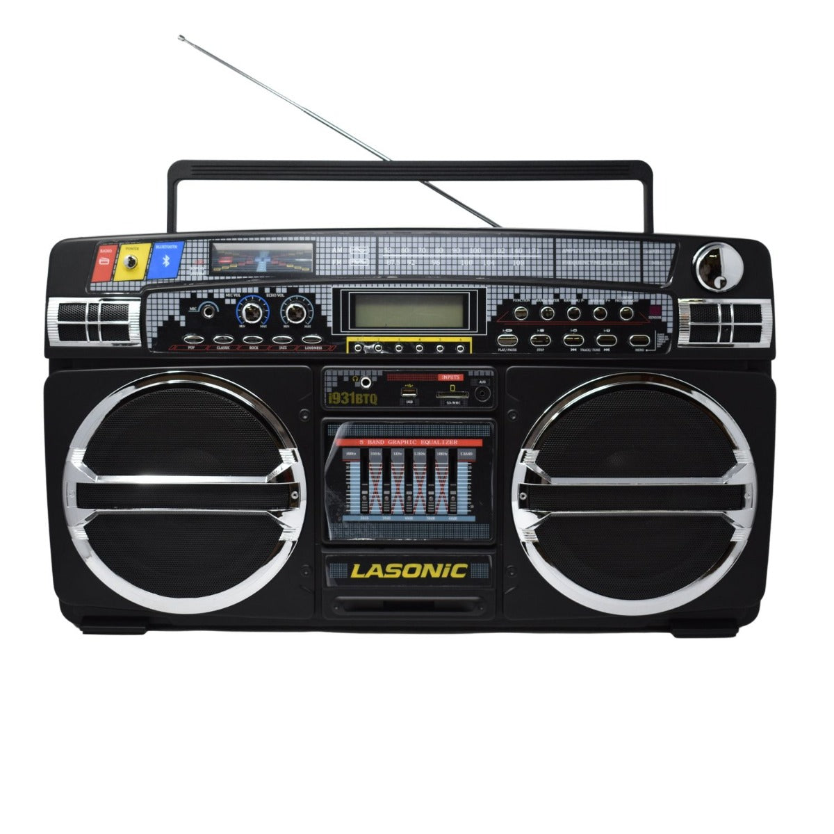 ラジオ・コンポ LASONIC i 931 Lasonic i931| Bluetooth Boombox | 80s Ghetto Blaster