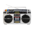 Lasonic Bluetooth Boombox Rechargeable 80s Style Ghetto Blaster I-931BT (White)
