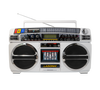 Lasonic Bluetooth Boombox Rechargeable 80s Style Ghetto Blaster I-931BT (White)