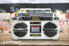 Lasonic Bluetooth Boombox Rechargeable 80s Style Ghetto Blaster I-931BT (White)