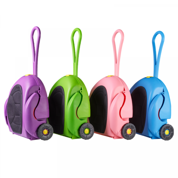 BABY VOYAGE 2-in-1 Kid's Booster Seat & Travel Luggage | Convertible Rolling Carry Case