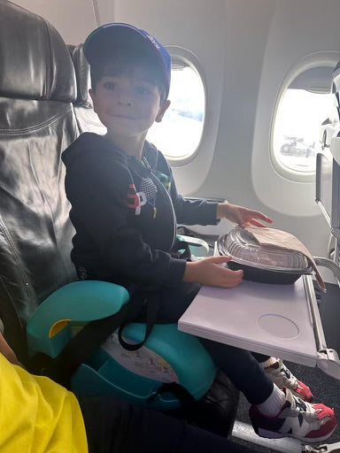 BABY VOYAGE 2-in-1 Kid's Booster Seat & Travel Luggage | Convertible Rolling Carry Case